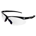 Azusa Safety Reaper Outdoor Polycarbonate Safety Glasses, Anti-Scratch/Anti-Fog, Black Frame/Dark Lenses REAPER